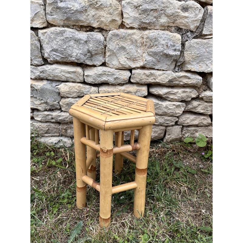 Petit tabouret en bambou