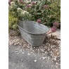 Bassine en zinc / fleurs