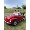 Coccinelle cabriolet rouge 1970