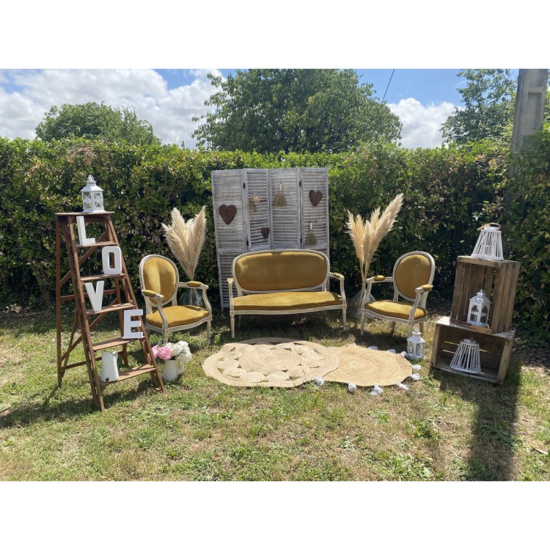 Ensemble banquette et 2 fauteuils